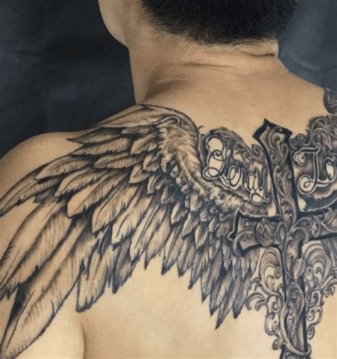 Angel Vs Devil Wings Tattoo