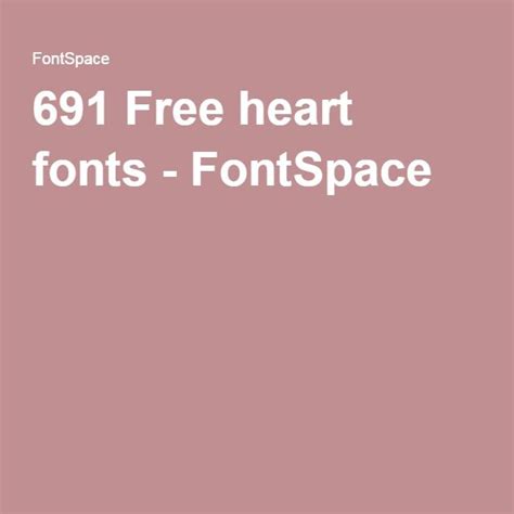 ️ 890 Free Heart Fonts And Symbols 💕 Fontspace Heart Font Heart