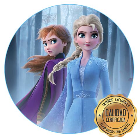 Lámina Frozen Elsa y Anna Red Zanetti