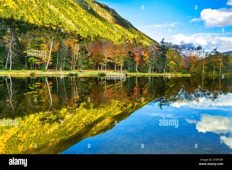 Fall foliage in Crawford Notch, State Park, NH Stock Photo - Alamy