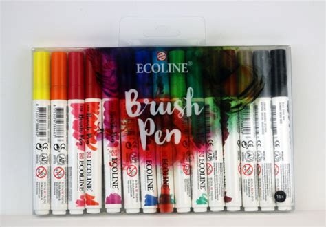 Royal Talens Ecoline Liquid Watercolour Drawing Painting Brush Pens