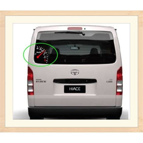Toyota Hiace Rear Windshield Sticker Design | Lazada