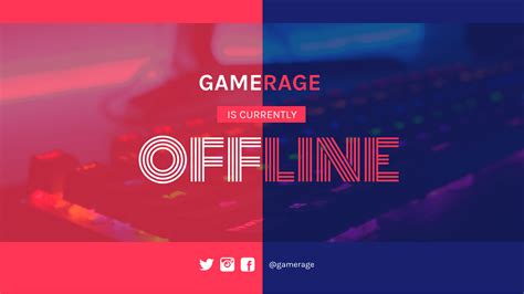 Contrast Offline Twitch Banner - Venngage