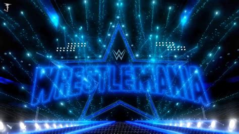 Wrestlemania 38 Custom Stage Reveal Concept And Lots Of Pyro 🎆🎇