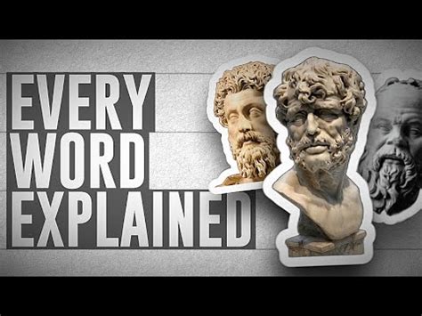 Stoic Glossary All Words Concepts In Stoicism Explained Quick