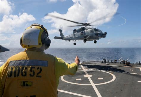 Dvids Images Uss Barry Ddg Conducts Flight Operations In The