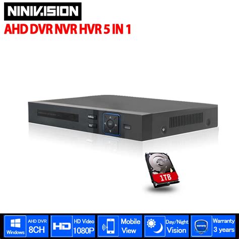 1080P AHD N H Hybrid 8 Channel AHD DVR Recorder 5 In 1 Hybrid DVR 8Ch ...