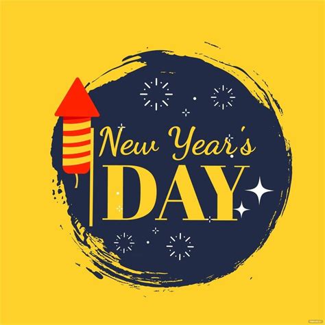 New Year's Day Logo Vector in Illustrator, EPS, JPG, PNG, PSD, SVG ...