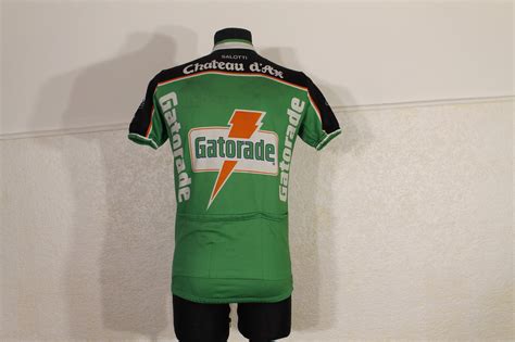 S Gatorade Vintage Cycling Jersey Chateau D Ax Ride Riding Biking