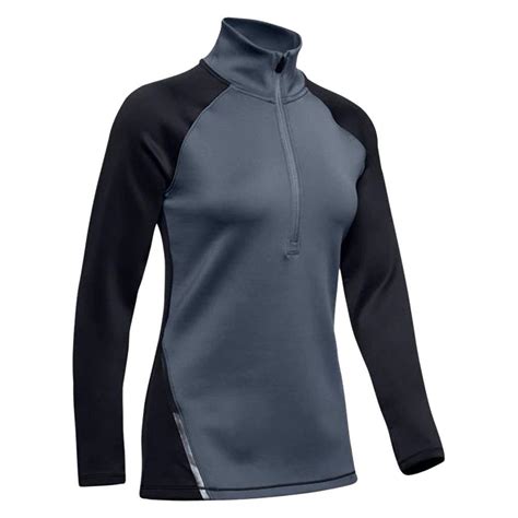 Under Armour Ladies Coldgear® Armour ½ Zip Colour Block Top Black