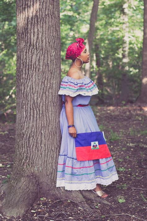 Traditional Haitian Karabela Attire Top And Bottom Uk