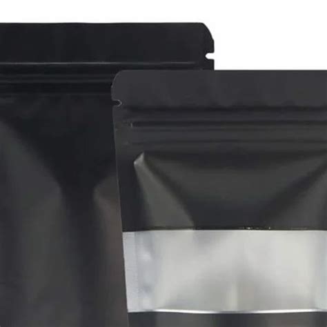 Matte Black Zipper Stand Up Pouch At Rs 2 Piece Stand Up Pouch In New