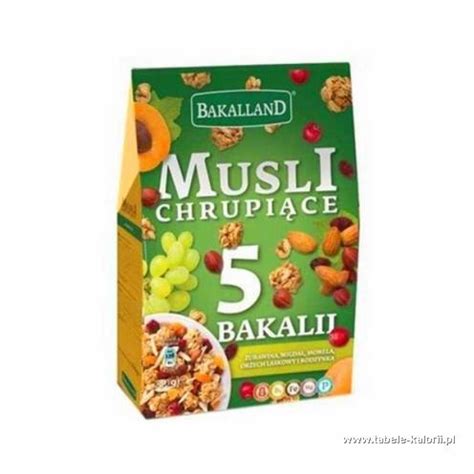 Ile Kcal Ma Musli Chrupi Ce Bakalii Bakalland Tabele Kalorii