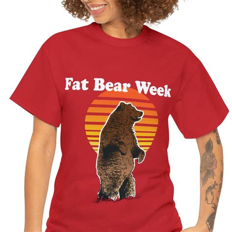 FAT BEAR WEEK, Retro Bear Design Unisex Heavy Cotton Tee - Etsy