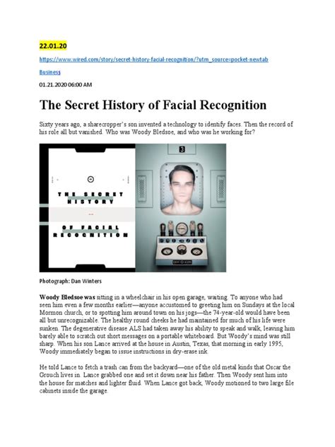 The Secret History Of Facial Recognition Clearview Ai 20 01 20