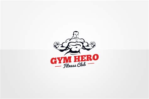 Gym Logo Template on Yellow Images Creative Store