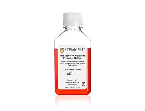 StemSpan ACF Erythroid Expansion Medium STEMCELL Technologies