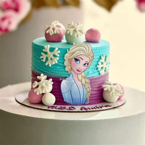 Frozen Elsa Cake - Spark Frozen Magic at 3.9 OMR for a Fun!