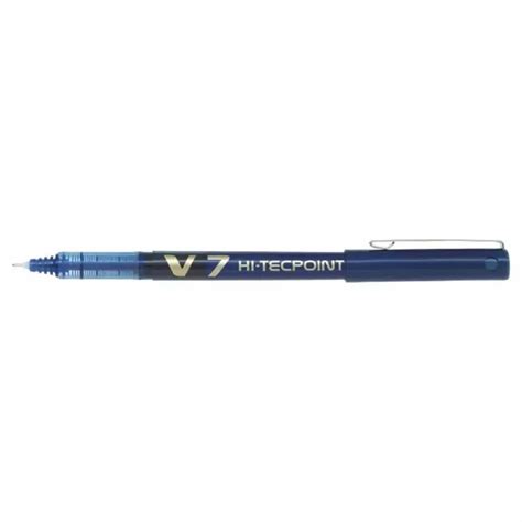 STYLO ROLLER A ENCRE LIQUIDE V7 HI TECPOINT 0 7mm BLEU PILOT REF BX V7 L