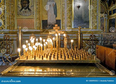 Interior of the Traditional Russian Orthodox Church Stock Photo - Image of chapel, exterior ...