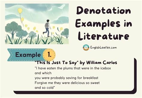 Denotation Examples In Literature EnglishLeaflet