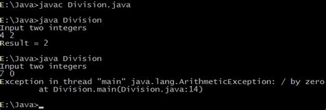 Java Exception Handling Tutorial With Example Programs Vaishublog