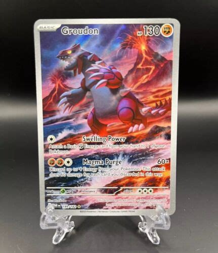 Pokemon TCG Groudon 199 182 Paradox Rift Illustration Rare Near Mint EBay