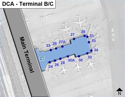 Washington National Airport Terminal Map