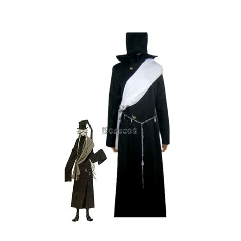 Black Butler Kuroshitsuji Grim Reapers Undertaker Uniform Cosplay Costume