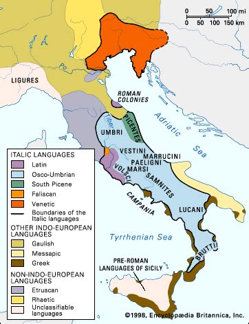 Italic languages summary | Britannica