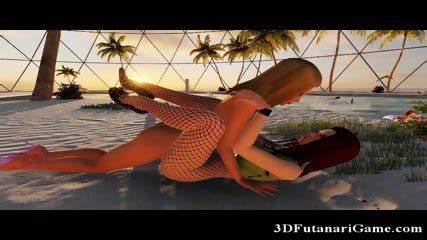 Shemale Fucks Babe In 3D Sex Game