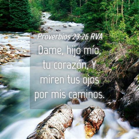 Proverbios Rva Dame Hijo M O Tu Coraz N Y Miren Tus Ojos