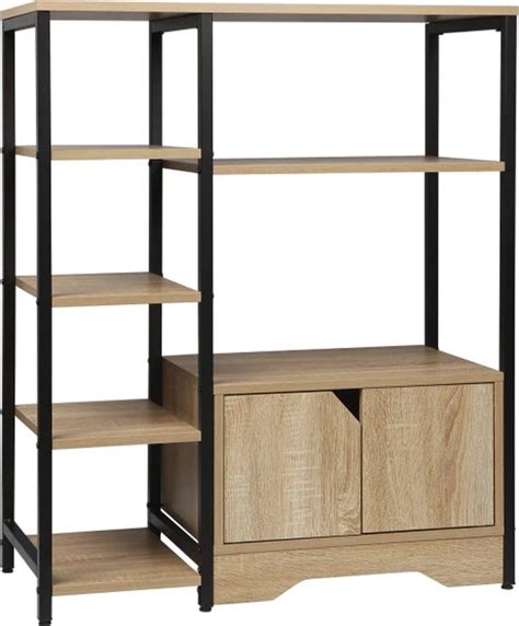 Gratie Boekenkast Met 7 Planken Room Divider Opbergrek Kastje