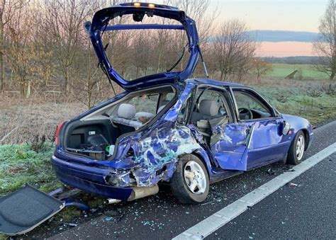 A421 Driver Hit By Own Car As Lorry Ploughs In To It Bbc News