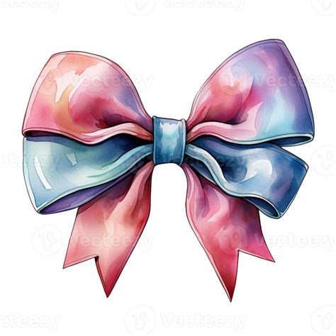 Watercolor Bow Clipart 45984237 Png