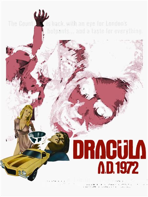 "Dracula AD 1972 - Poster Artwork" Sticker for Sale by justineanne | Redbubble