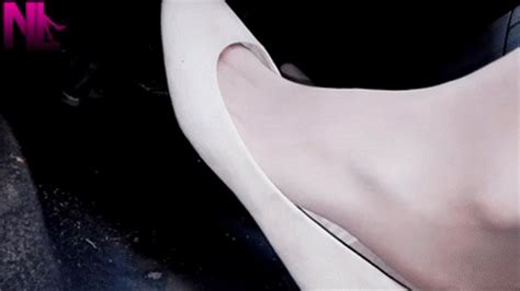 Gentle Pedals Caress And Pumping In My Nude Shiny Nylons And Cream Flats Nylladys Foot Fetish