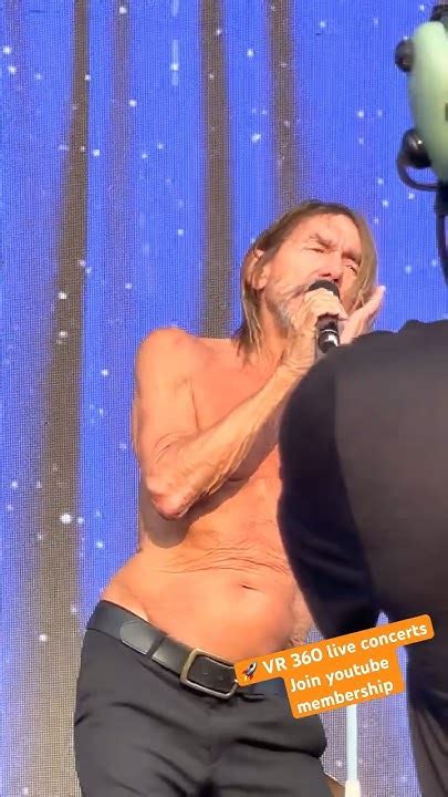 Red Hot Chili Peppers Support Act Iggy Pop 4k Front Of Stage 06 26 2023