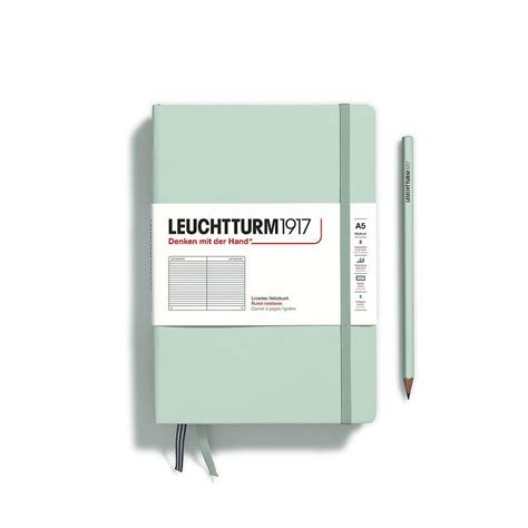 Leuchtturm Notebook A Fox Mint Green Ruled Hard Cover