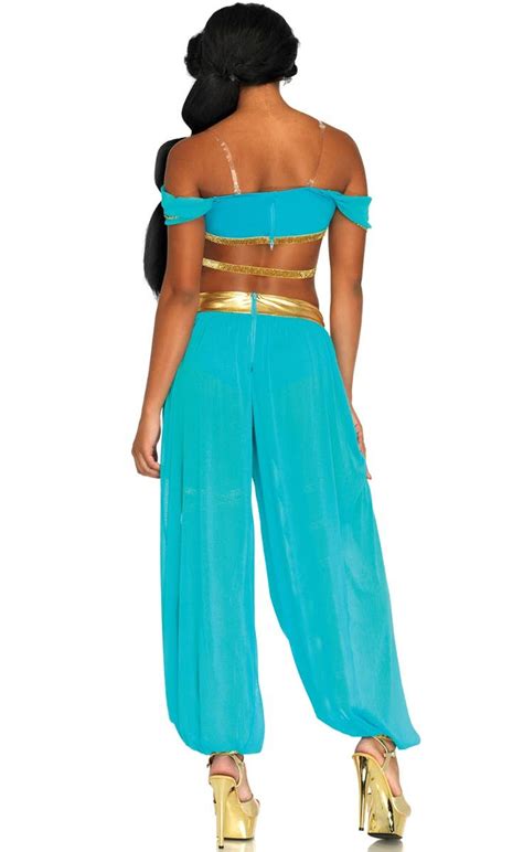 Arabian Two Piece Sexy Teal Costume Princess Jasmine Womens Costume