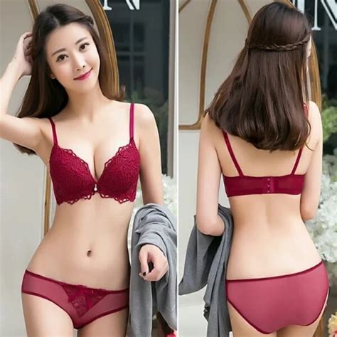 Red Pushup Bra Panty Set At Rs 1100 Set Bra Panty Lingerie Sets In