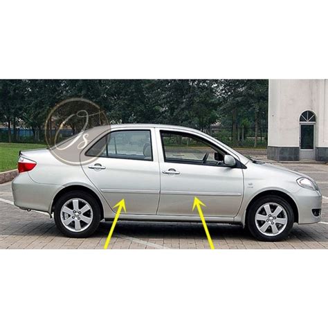 Toyota Vios Ncp42 2003 2007 Door Lining With Chrome Protector Weather