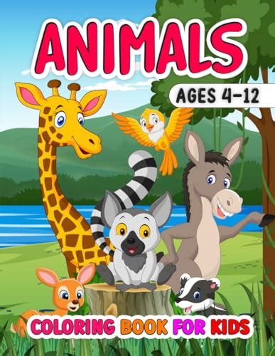 Animals Coloring Activity book for kids: Wild and Wonderful: A Unique ...