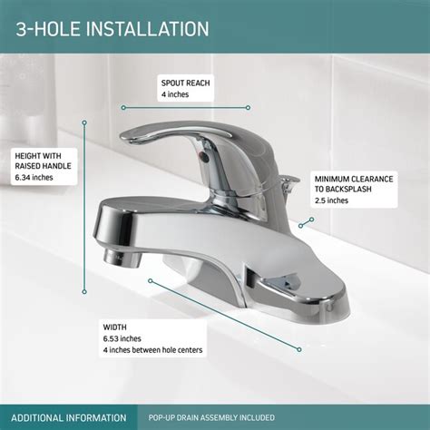 Peerless Core Chrome 1 Handle 4 In Centerset Watersense Mid Arc