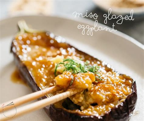 Miso Eggplant Is A Delicious Japanese Vegan Side Dish Made From Eggplant Coated In A Tasty