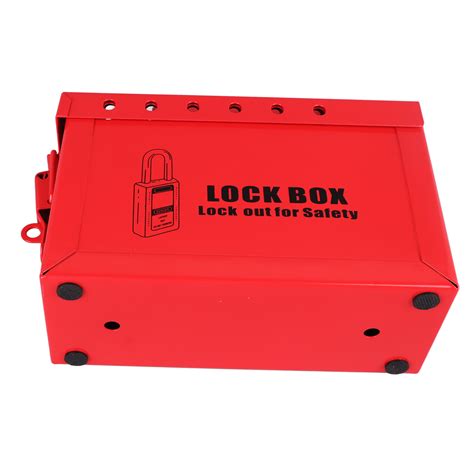 Lockout Tagout Lock Box 12 Hole Sturdy Construction Impact Resistant