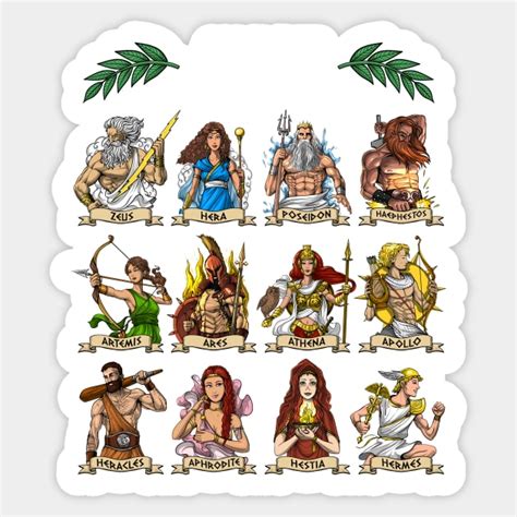 Ancient Greek Gods Greek Gods Sticker Teepublic