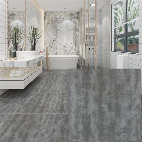 Foshan Rustic Matt Finish Porcelain Floor Gray Colored Cement Tile