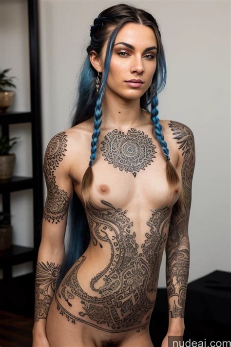 Blaue Haare T Towierungen Kleine Titten Eins Porn Pics Nude Ai