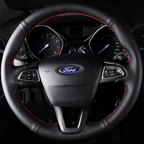 Personalizar Capa De Volante Do Carro De Couro De Microfibra Para Ford